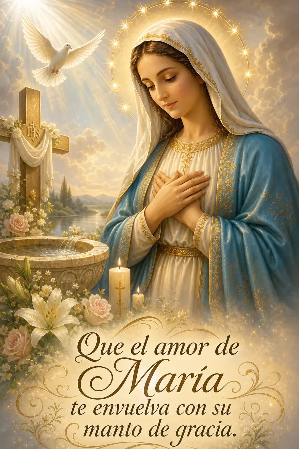 Ejemplo de estampita de bautizo 1