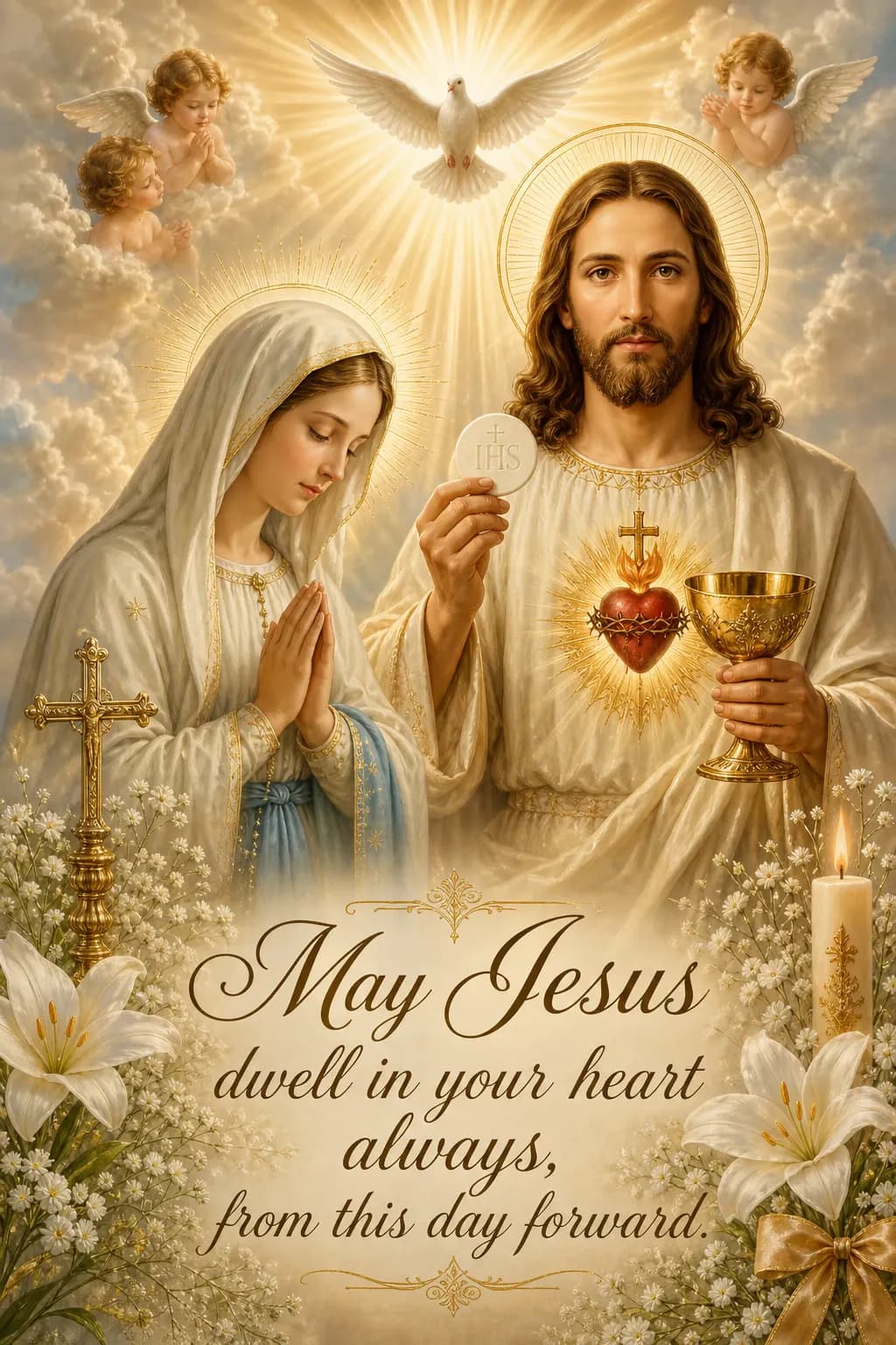 First communion holy card example 3