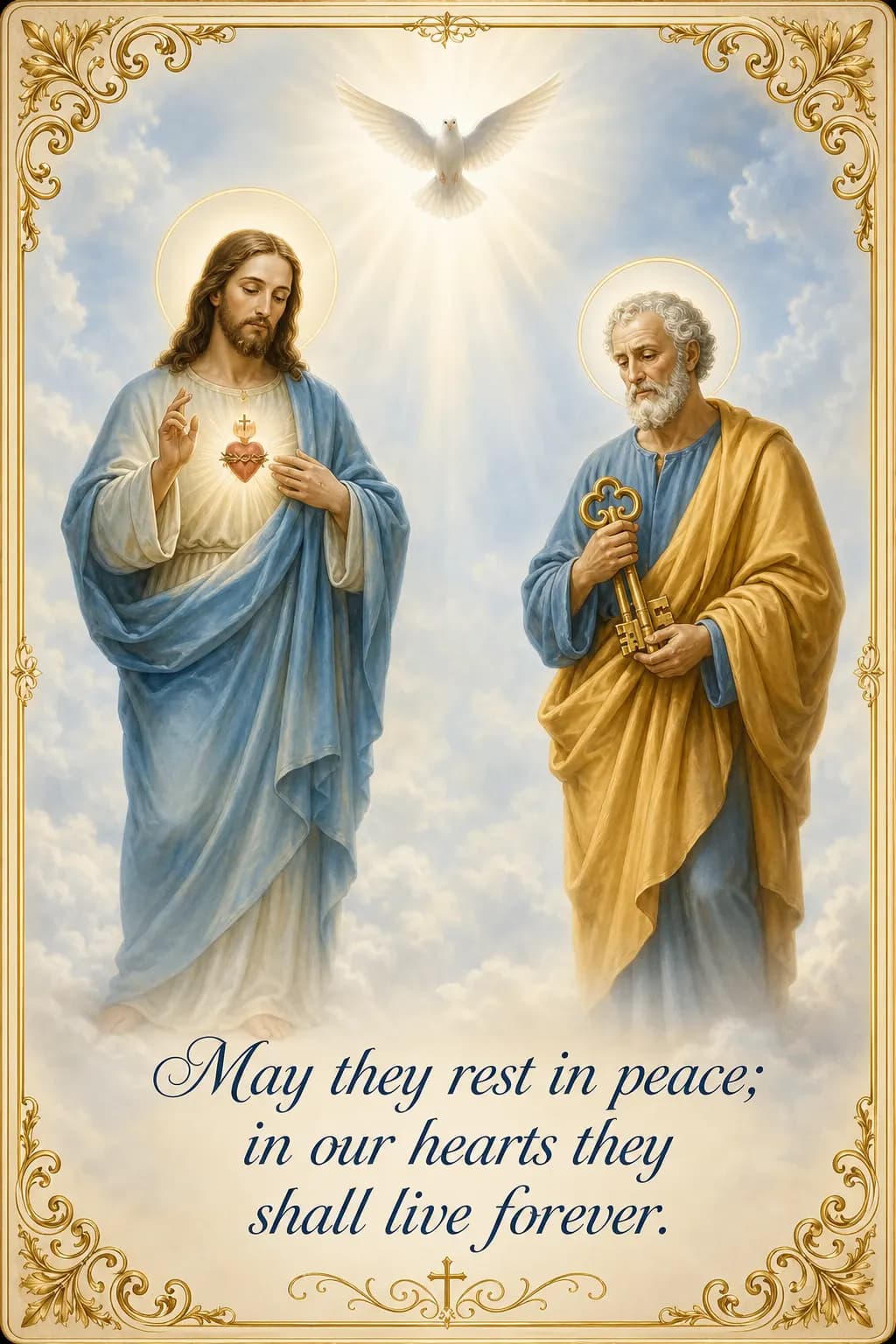 Memorial card example 1