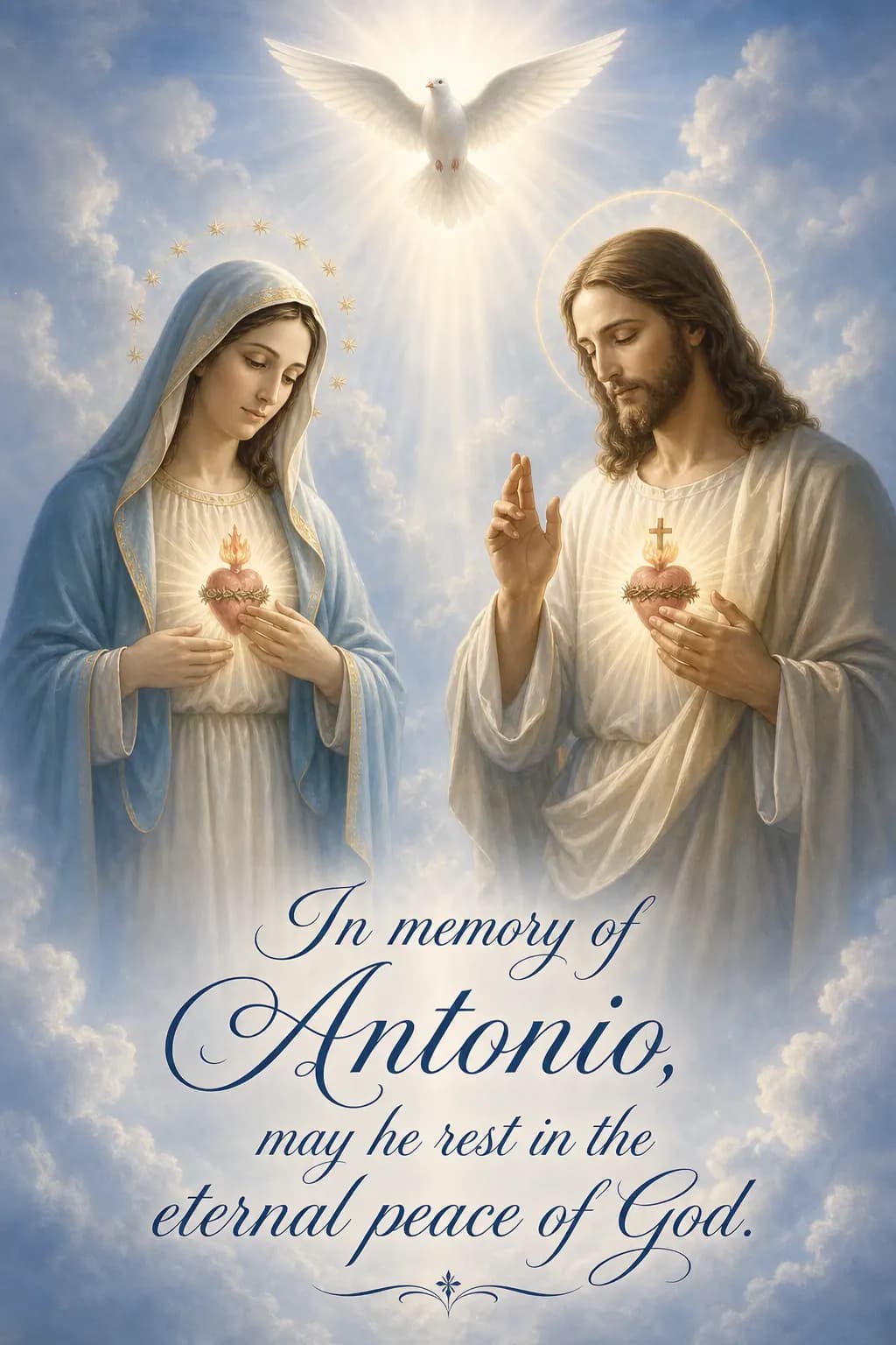Memorial card example 2