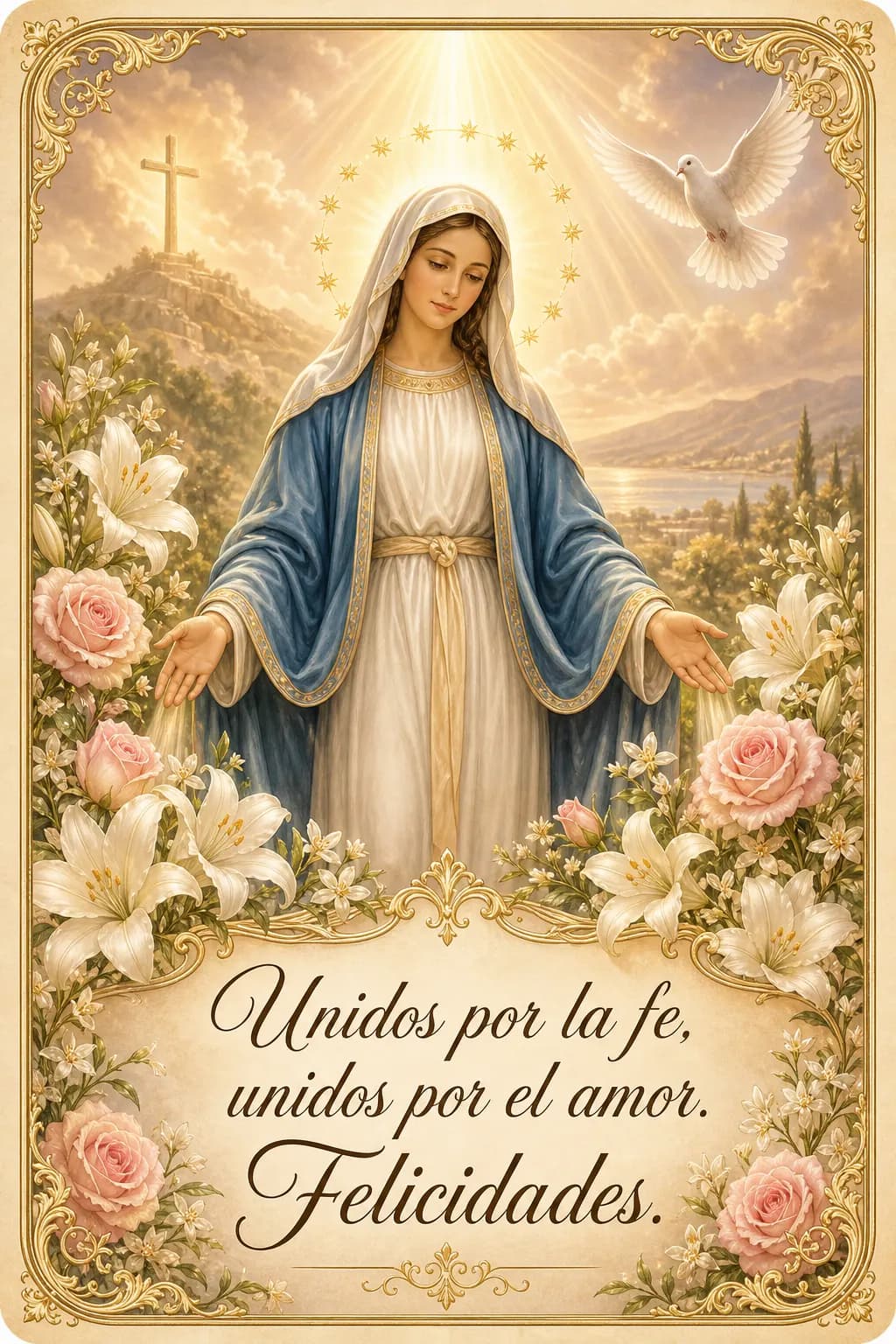 Ejemplo de estampita de boda 1