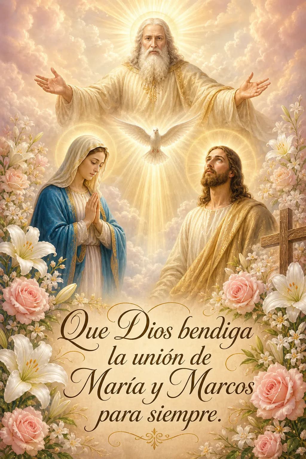 Ejemplo de estampita de boda 2