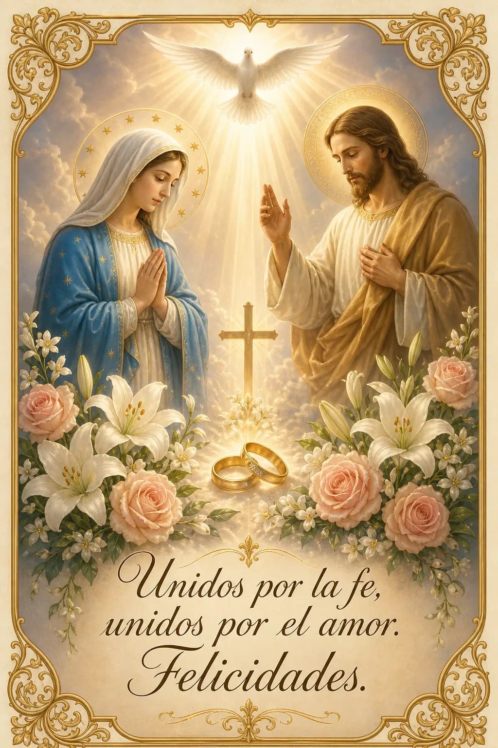 Ejemplo de estampita de boda 4