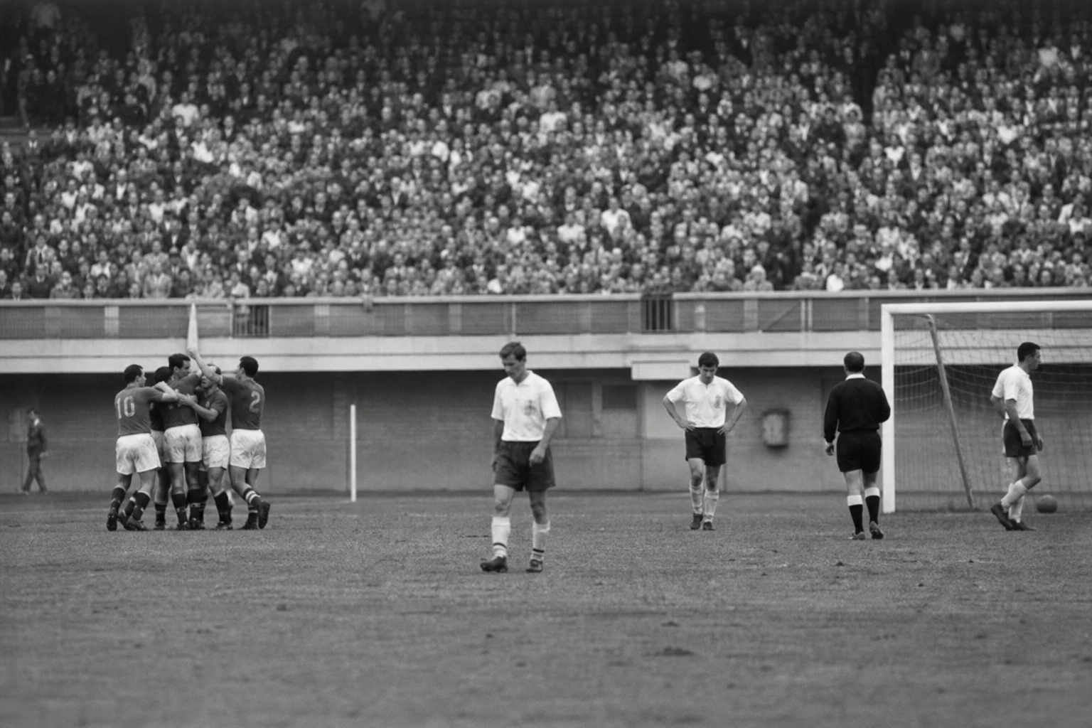 Ilustración devocional del Maracanazo, Uruguay campeón del mundo en el Maracaná en 1950