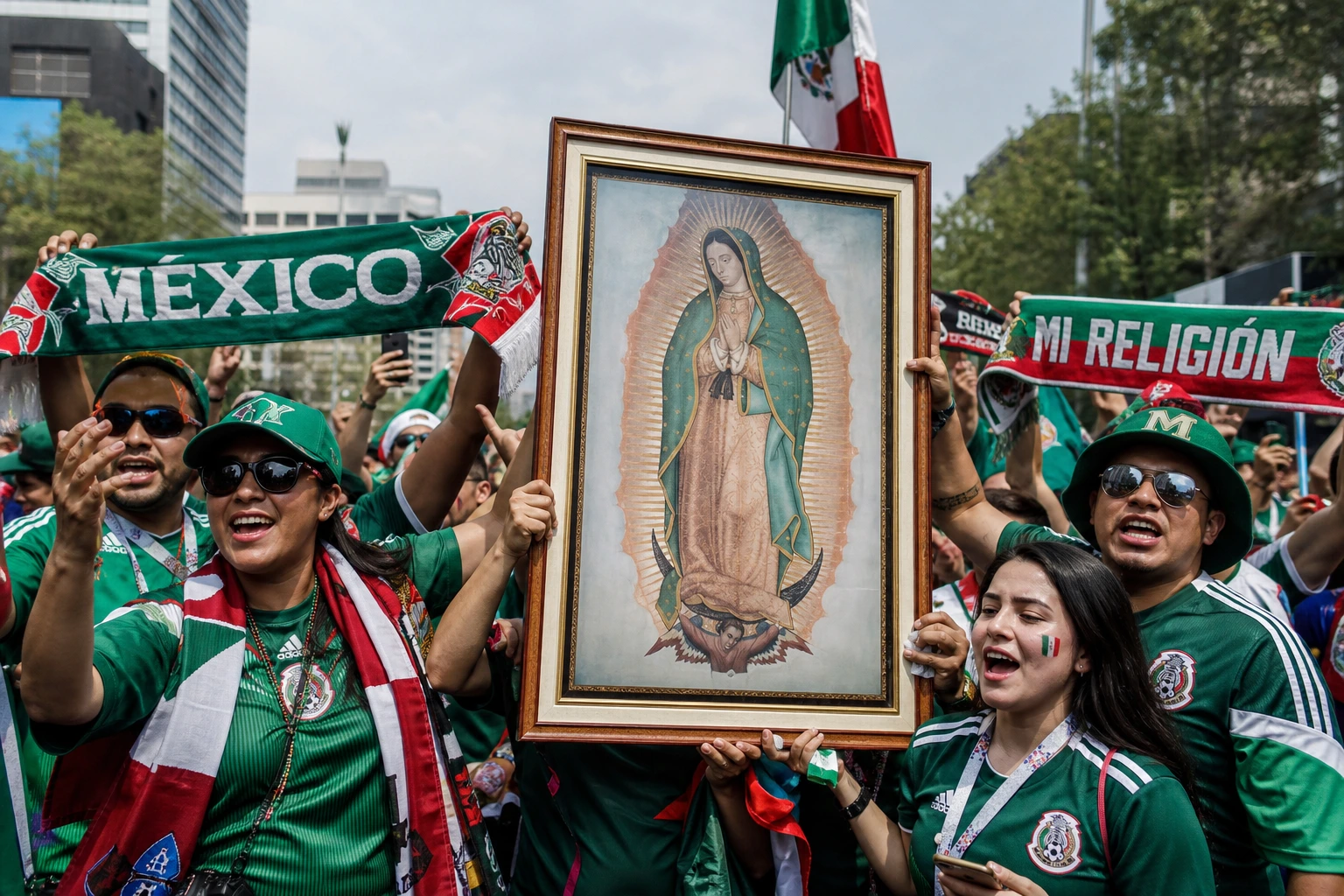 Nuestra Señora de Guadalupe, patrona de México y de la selección mexicana de fútbol