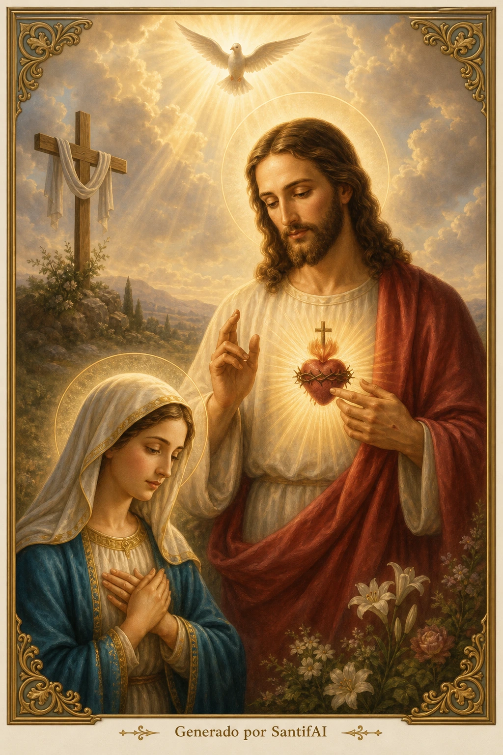 Estampa devocional SantifAI
