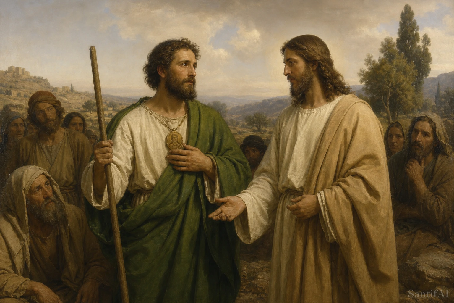 Estampa devocional de San Judas Tadeo apóstol