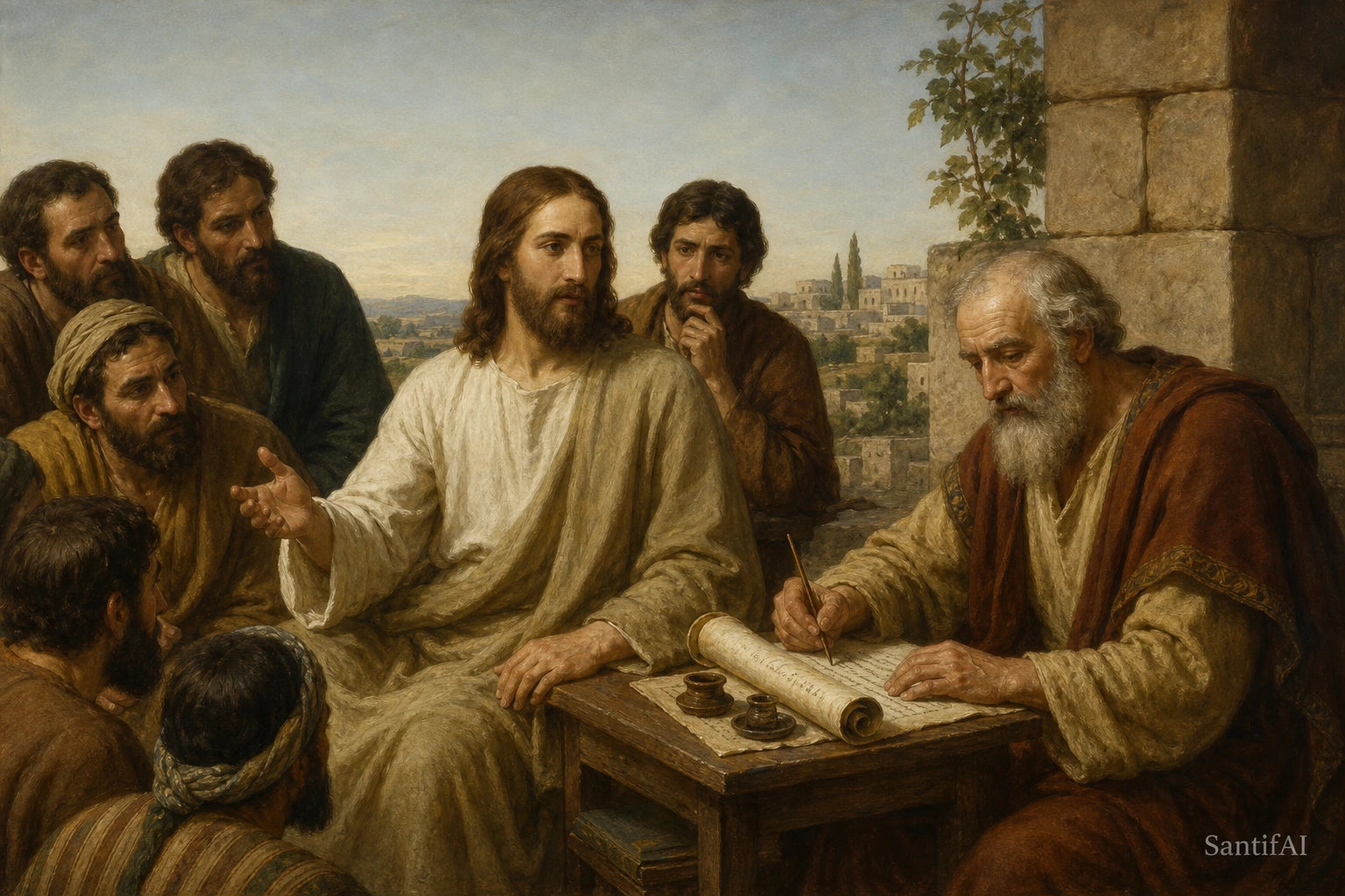 Estampa devocional de San Matías apóstol