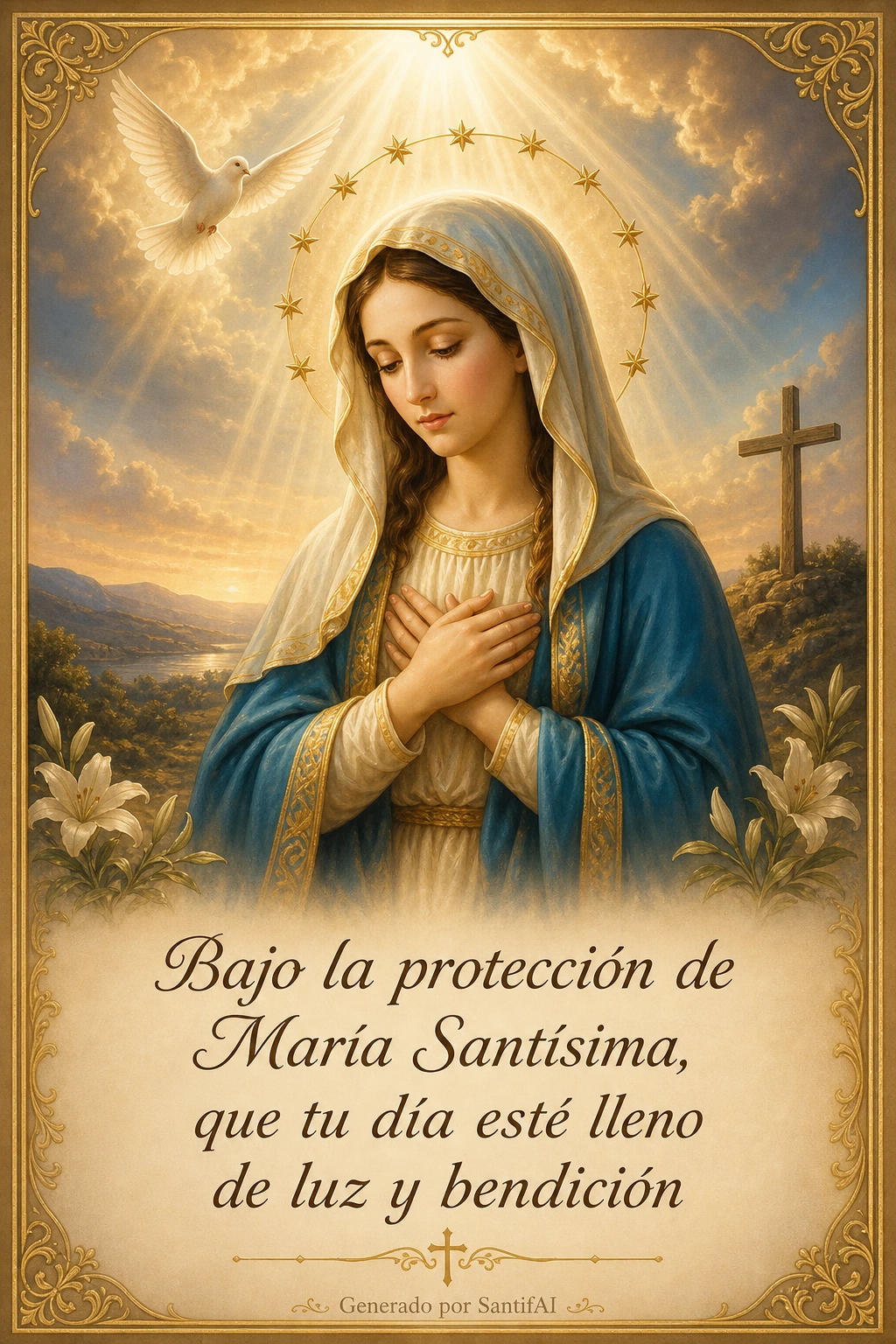 Estampa devocional SantifAI